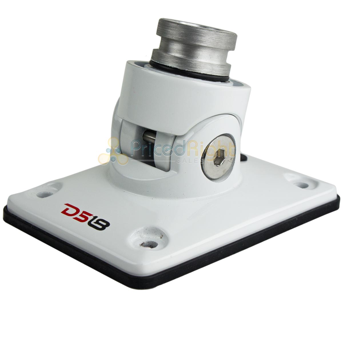 2 Flat Speaker Mounts for Marine and ATV UTV DS18 FLMB White Heavy Duty